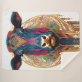 Modern Cow Sherpa Blanket Sherpadecke (Vorderseite (Horizontal))