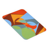 Modern Cowboy Boot Abstract Magnet (Rechte Seite)