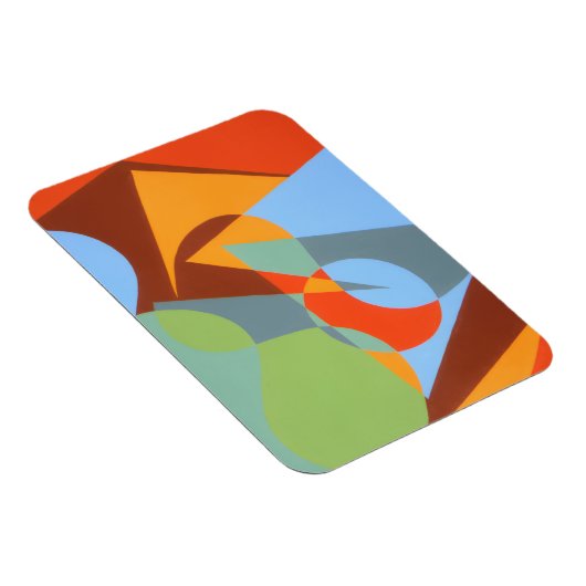 Modern Cowboy Boot Abstract Magnet (Rechte Seite)
