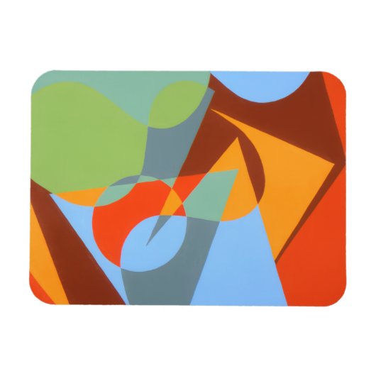 Modern Cowboy Boot Abstract Magnet (Horizontal)