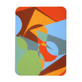 Modern Cowboy Boot Abstract Magnet (Vertikal)