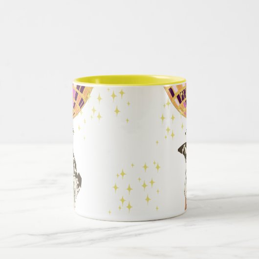 Modern Cowgirl Legs Cowboy Disco Ball Zweifarbige Tasse (Mittel)