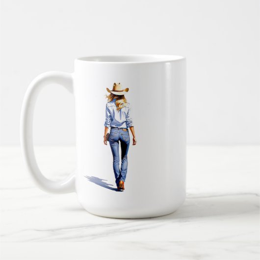 Modern Cowgirl Walk Kaffeetasse (Links)