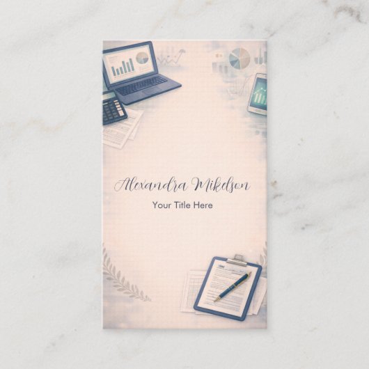 Modern CPA Office  Visitenkarte (Vorderseite)