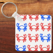 Modern Crab Zodiac Keychain – Clean Schlüsselanhänger (Vorderseite)