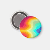 Modern Cracked colorful Stylist  Magnet (Vorderseite/Rückseite)