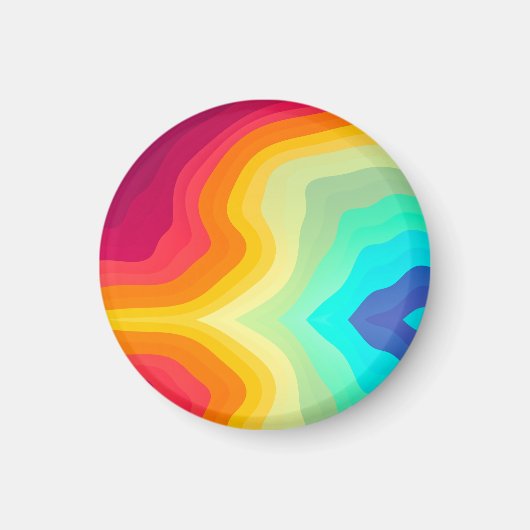 Modern Cracked colorful Stylist Magnet (Vorne)