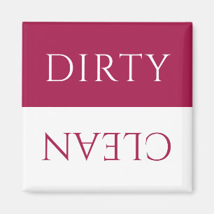Modern Cranberry Berry Dirty/Clean Geschirrspüler Magnet