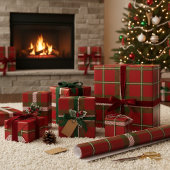 Modern Crawford Tartan Geschenkpapier