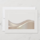 Modern Cream Wedding Einladung (Rückseite)