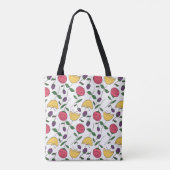 Modern Create Joyful Moments Floral Tote Bag Tasche (Rückseite)