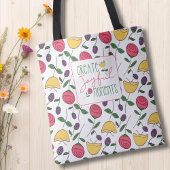 Modern Create Joyful Moments Floral Tote Bag Tasche