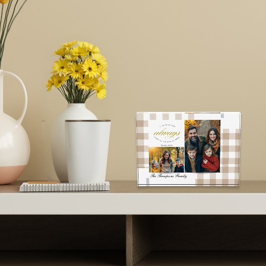 Modern Create your own Beige Family Photo Fotoblock