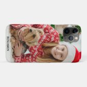Modern Create Your Own Photo Name Pets kids Case-Mate iPhone Hülle (Rückseite (Horizontal))