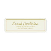 Modern Creme Gold Script (Vorne)