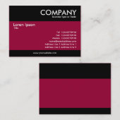 Modern - Crimson Maroon Visitenkarte (Vorne/Hinten)