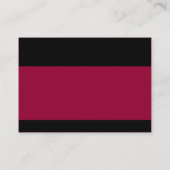 Modern - Crimson Maroon Visitenkarte (Rückseite)