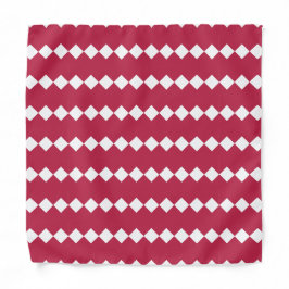 Modern Crimson Red Geometric Muster Halstuch