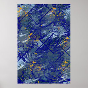 Modern Criss Cross Poster