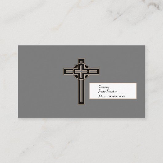 Modern Cross Visitenkarte (Vorderseite)