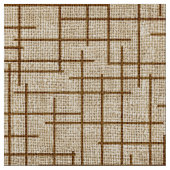 Modern Crosshatch burlap texture pattern Stoff (Nahaufnahme)