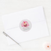 Modern cupcake Business Script Typografie Sticker (Umschlag)