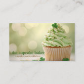 Modern Cupcake Logo Bakery Koch Catering Confetti Visitenkarte (Vorderseite)