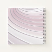 Modern Curve Abstrakt Minimal Dankbarkeit Notebook Notizblock (Rückseite)