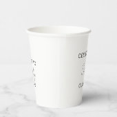 Modern Custom 30th Birthday Party Funny Gifts Pappbecher (Rechts)