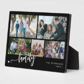 Modern custom 5 photo collage family fotoplatte (Seite)
