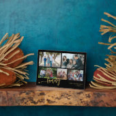 Modern custom 5 photo collage family  fotoplatte (Seite)