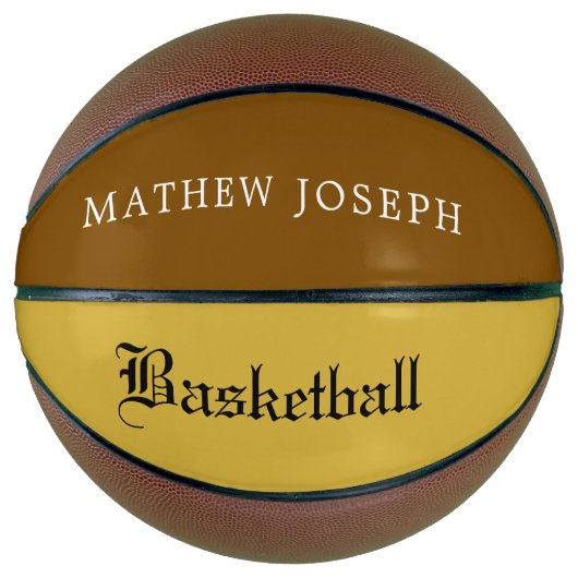Modern Custom Basketball Featuring Your Name (Vorderseite)