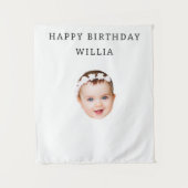 Modern Custom Birthday Personalized Party Wandteppich (Vorderseite)