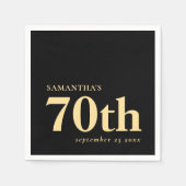 Modern Custom Black Gold 70. Serviette (Vorderseite)