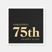 Modern Custom Black Gold 75. Serviette (Vorderseite)