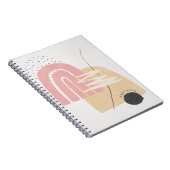 Modern Custom Blink Pink Rainbow Notizblock (Rechte Seite)