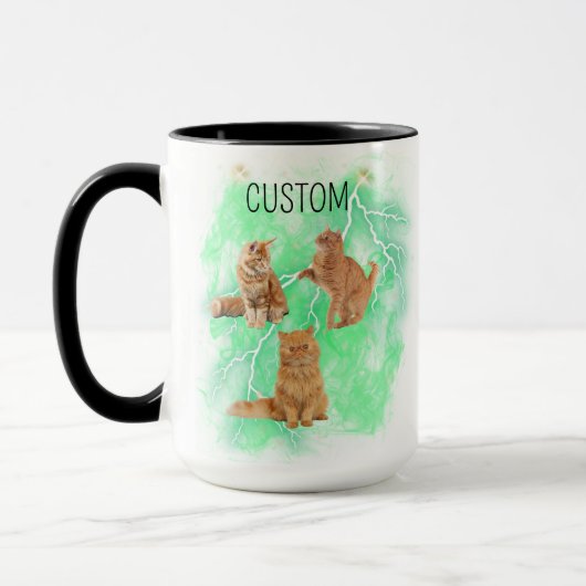 Modern Custom Bootleg Cat Lover Pet Geschenke Idee Tasse (Links)