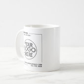 Modern Custom Business Company Logo Kaffeetasse (Vorderseite Links)
