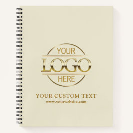 Modern Custom Business Company Logo Promotional Notizblock