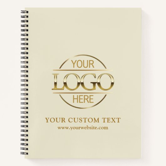 Modern Custom Business Company Logo Promotional Notizblock (Vorderseite)