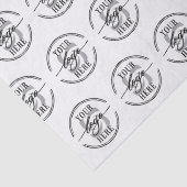 Modern Custom Business Company Logo Seidenpapier (Detail)