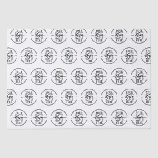 Modern Custom Business Company Logo Seidenpapier (Vorderseite)