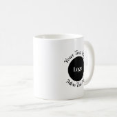 Modern Custom Business Logo and Personalized Text  Kaffeetasse (VorderseiteRechts)