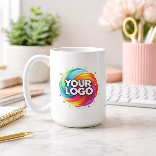 Modern Custom Business Logo Branded Large Kaffeetasse
