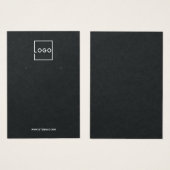 Modern Custom Business Logo Earring Display Cards (Vorne & Hinten)