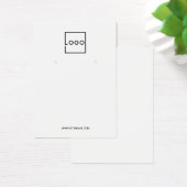 Modern Custom Business Logo Earring Display Cards (Schreibtisch)