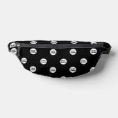 Modern Custom Business Logo Pattern Schwarz Bauchtasche (Ablage )