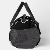 Modern Custom Business Logo Pattern Schwarz Duffle Bag (Rechts)