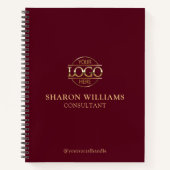 Modern Custom Business Logo Professional Branded Notizblock (Vorderseite)