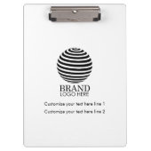 Modern Custom Business Logo Promotional Gift Klemmbrett (Vorderseite)